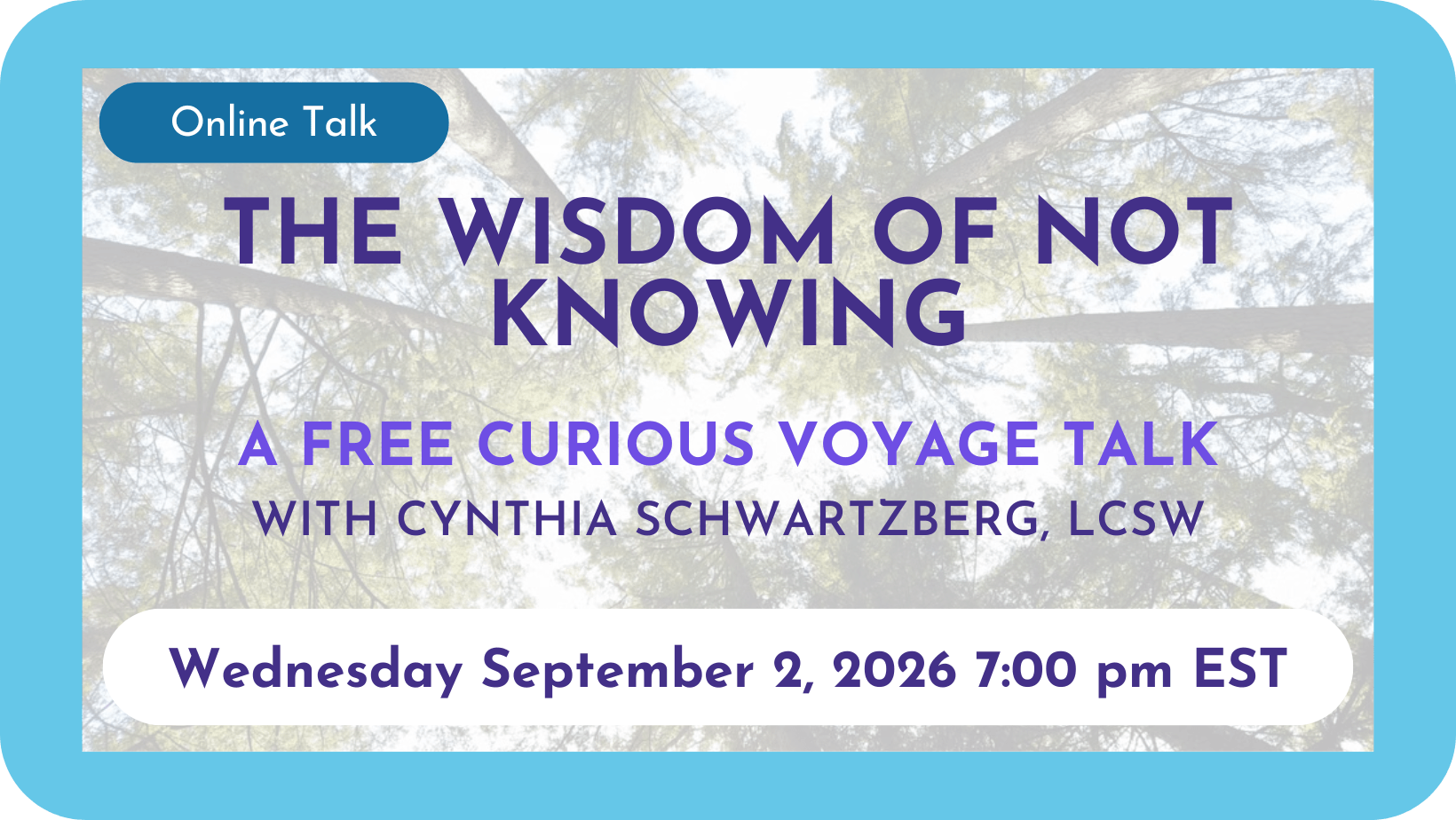 The Wisdom of Not Knowing