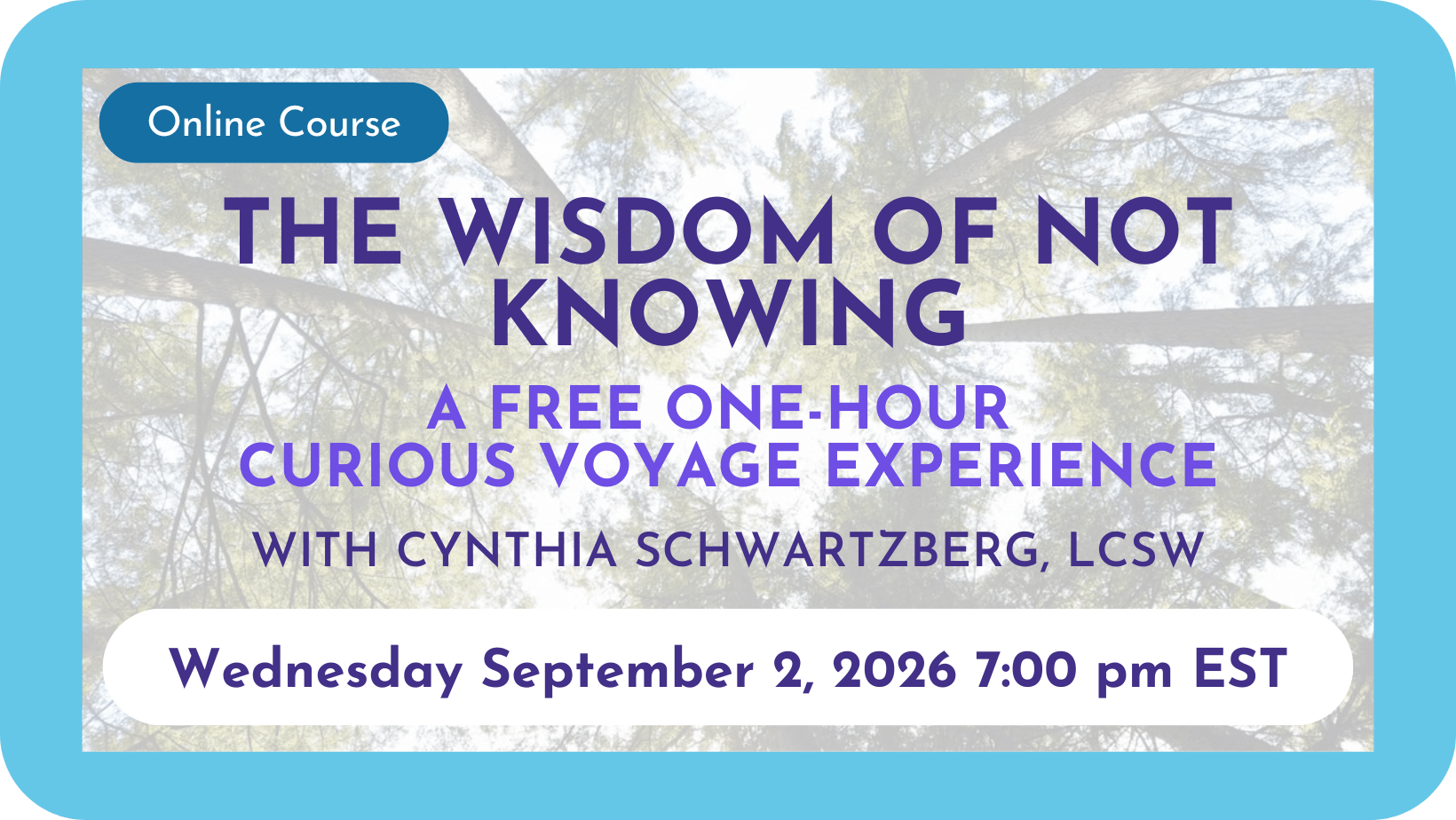 The wisdom of not knowing