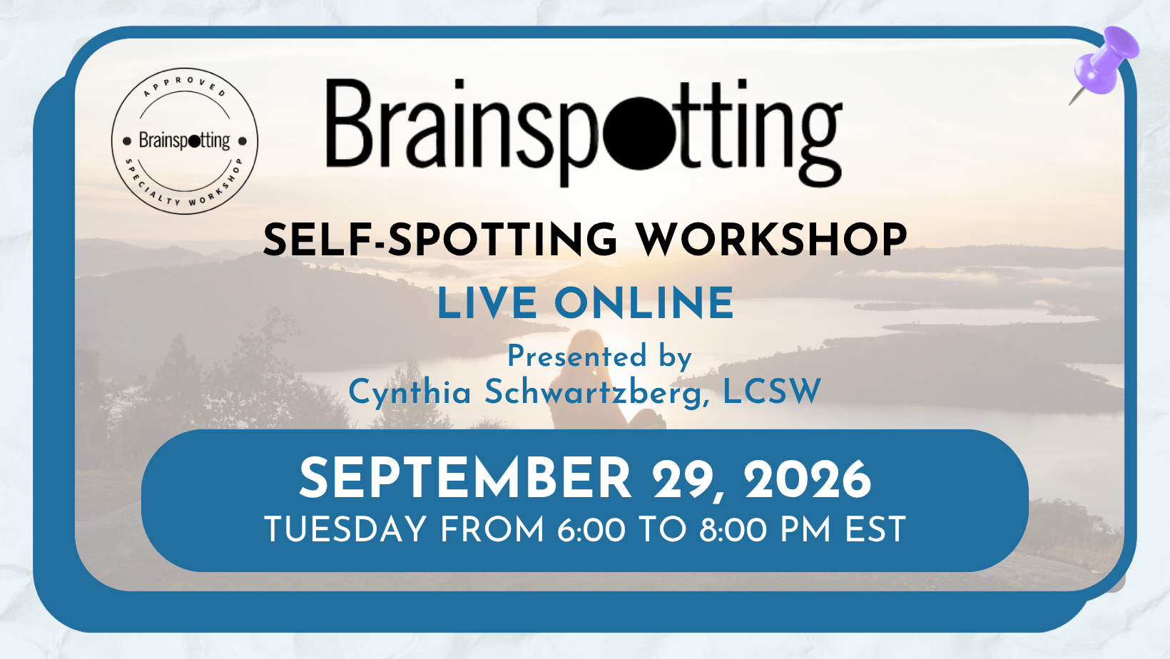 Self-Spotting Workshop Sep 29, 2026